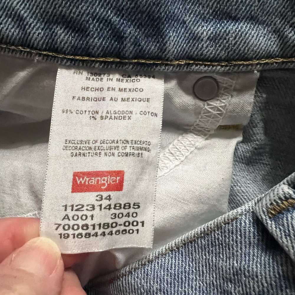 Wrangler Light Blue Jean‎ Shorts - Picture 3 of 4